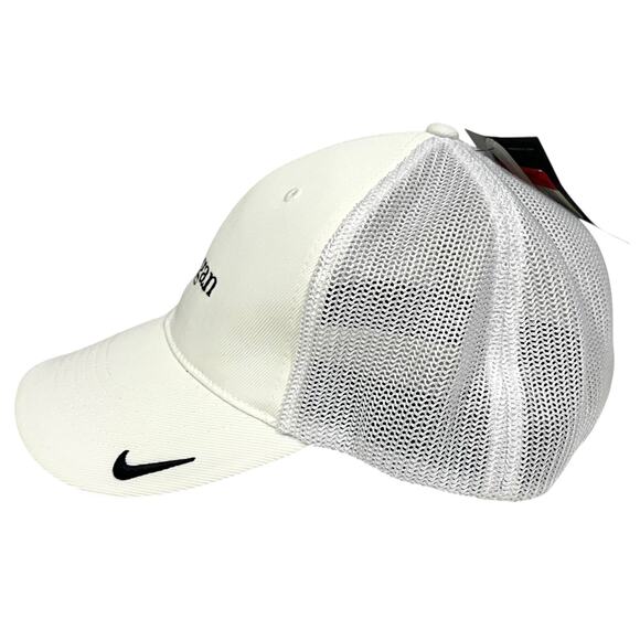 Nike JP Morgan Golf Hat Cap Fitted Sz L/XL Flexfit White Mesh Unisex NWT - Picture 3 of 9